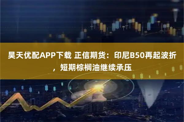 昊天优配APP下载 正信期货：印尼B50再起波折，短期棕榈油继续承压